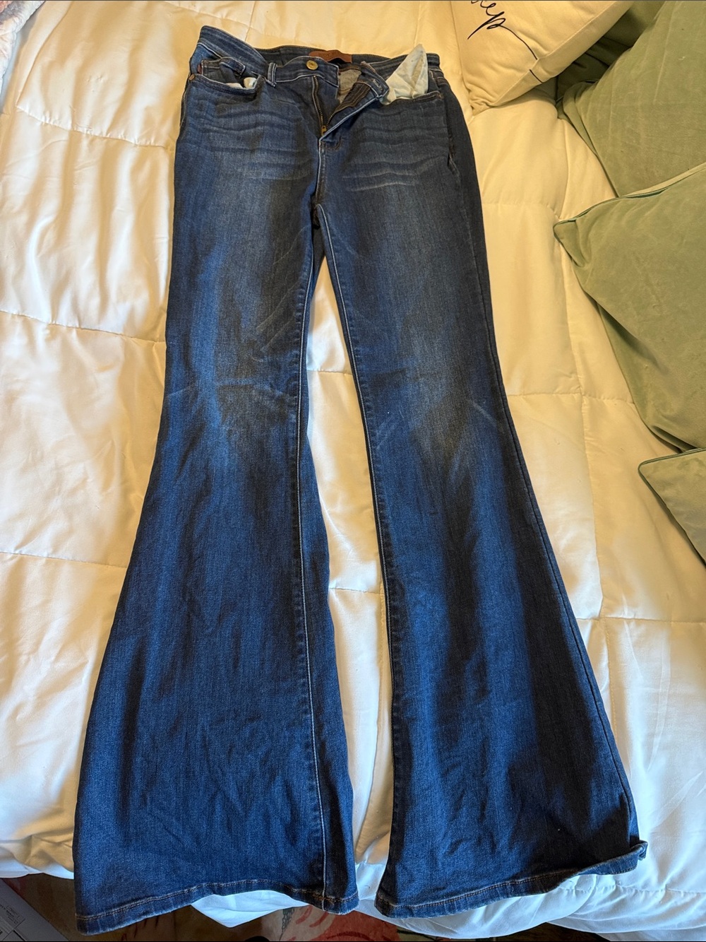 Judy Blue Deep Indigo High-Rise Flare Jeans